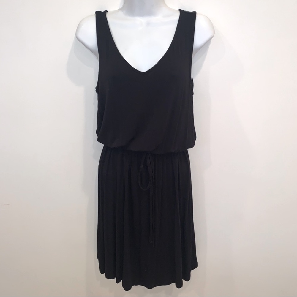 Merona Cotton Tank Knit T Shirt Dress - Black - Picture 3 of 12